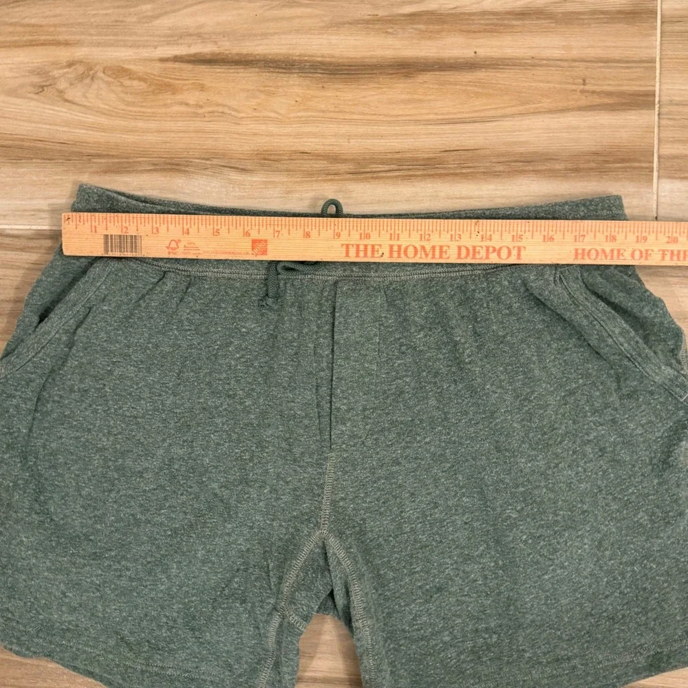 J. Crew Sportswear Green Heathered Fleece Sweat Shorts Mens XL Re-Imagined